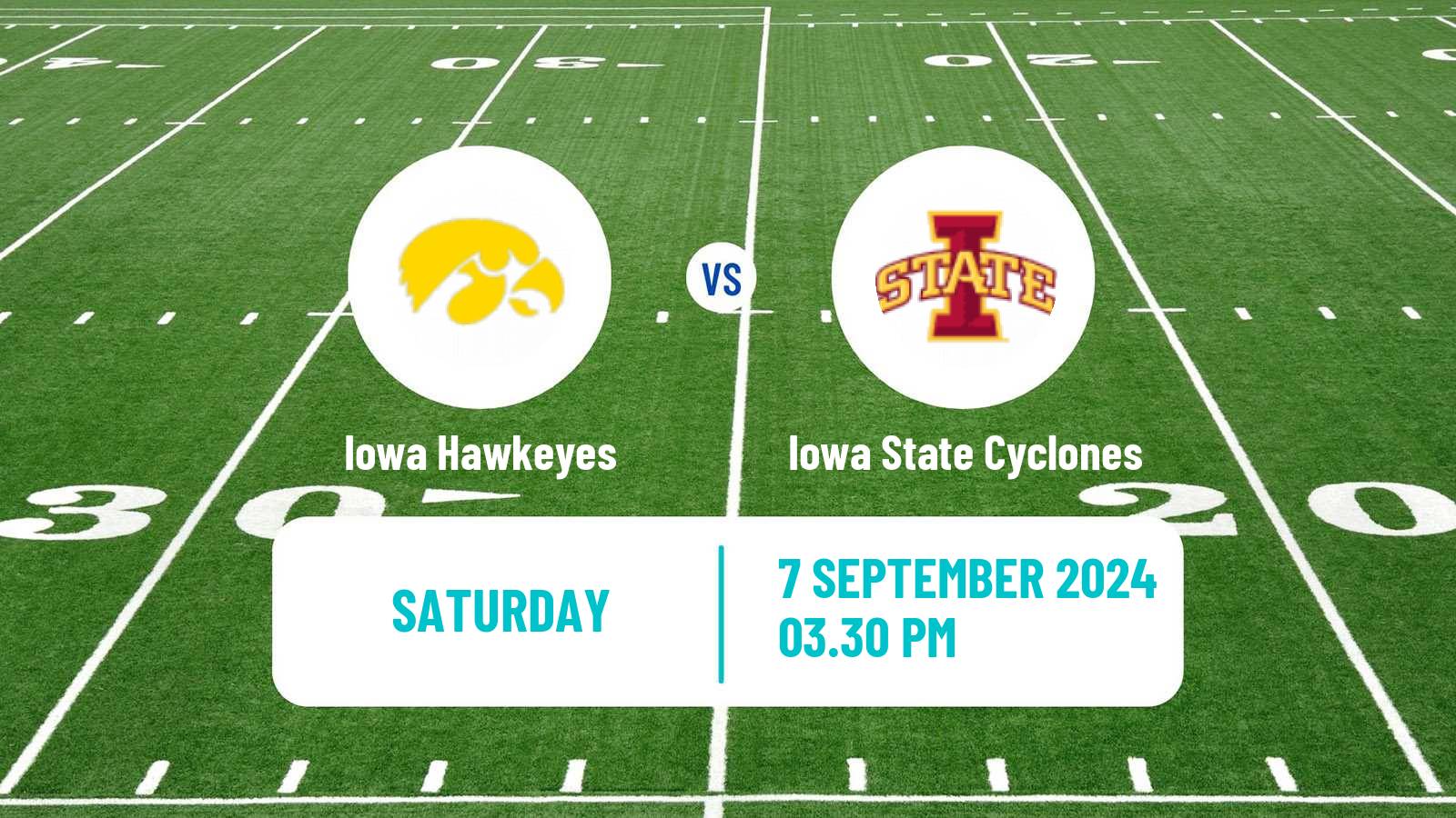 American football NCAA College Football Iowa Hawkeyes - Iowa State Cyclones