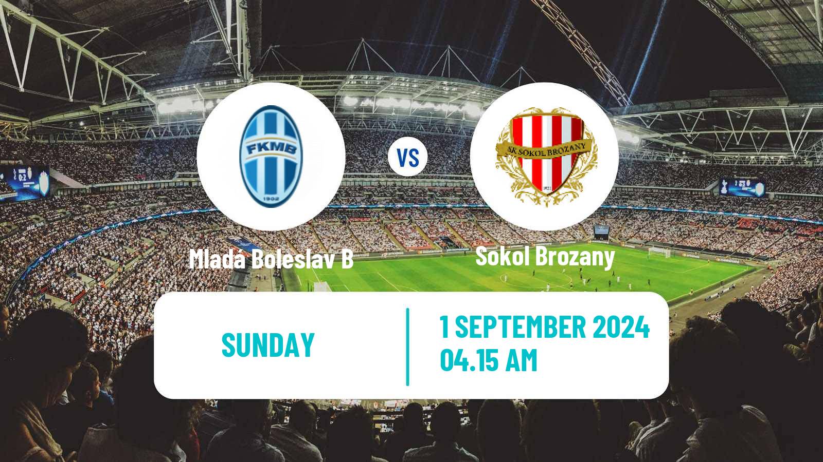 Soccer Czech CFL Group B Mladá Boleslav B - Sokol Brozany