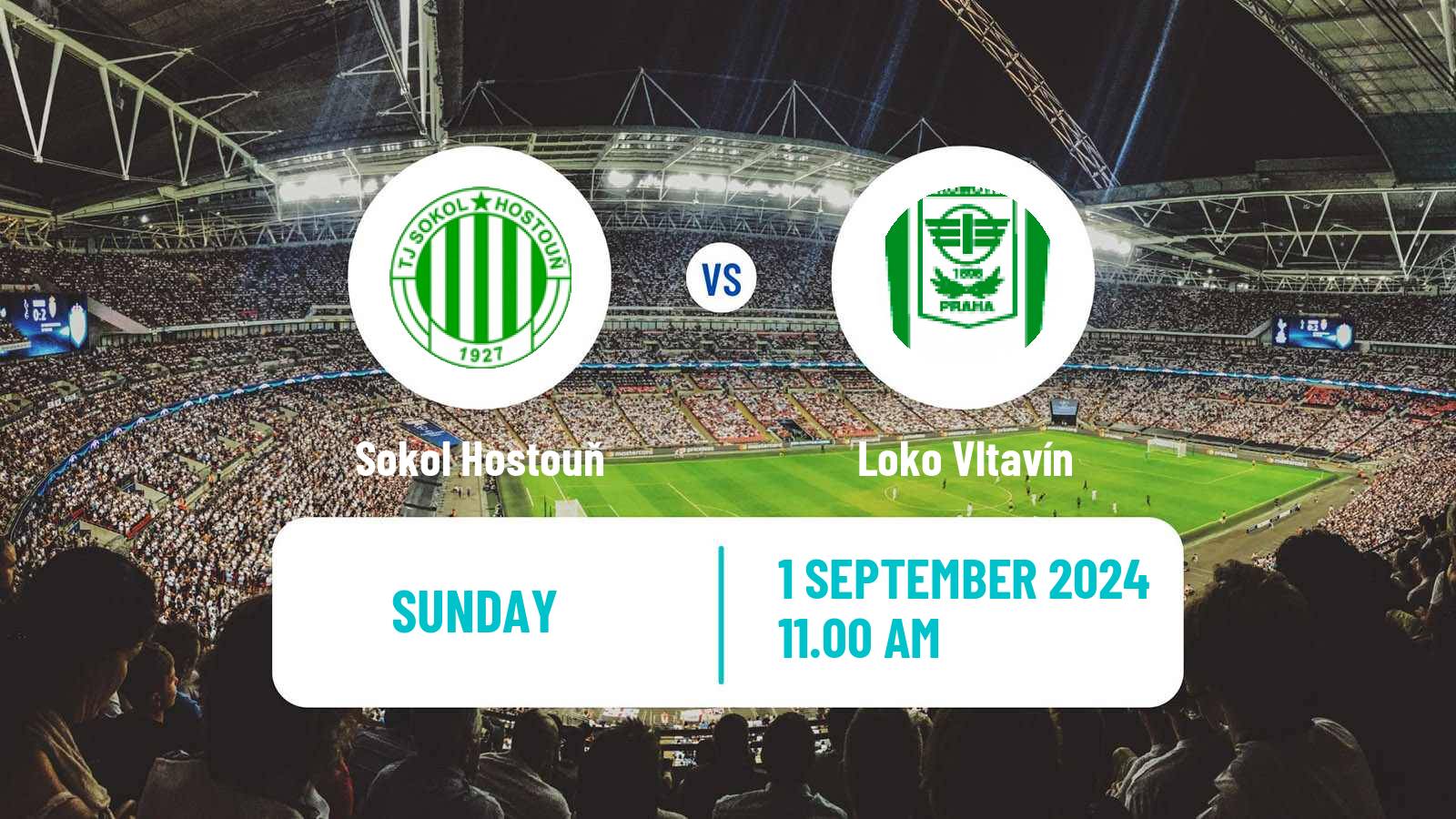 Soccer Czech CFL Group A Sokol Hostouň - Loko Vltavín