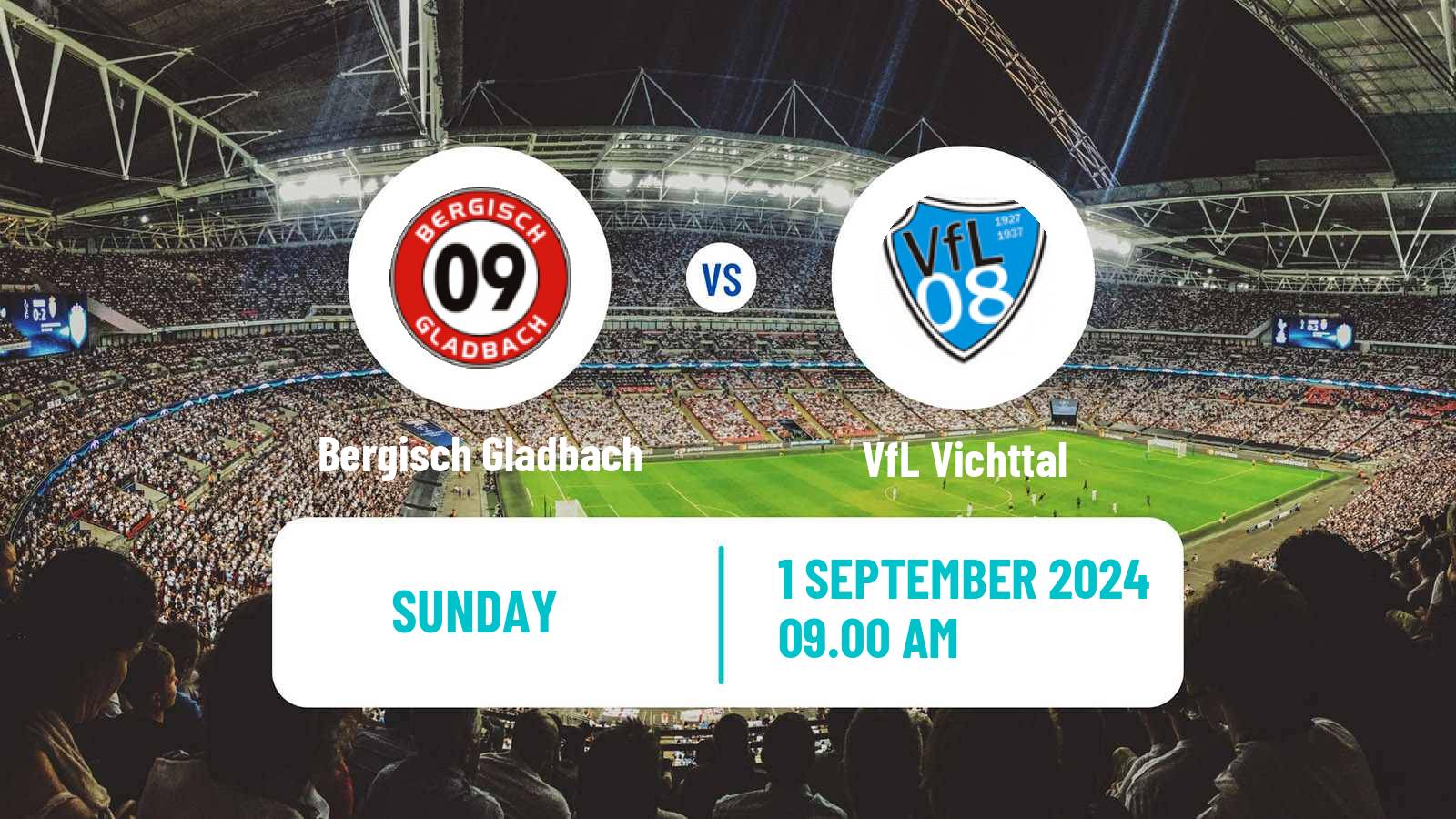 Soccer German Oberliga Mittelrhein Bergisch Gladbach - Vichttal