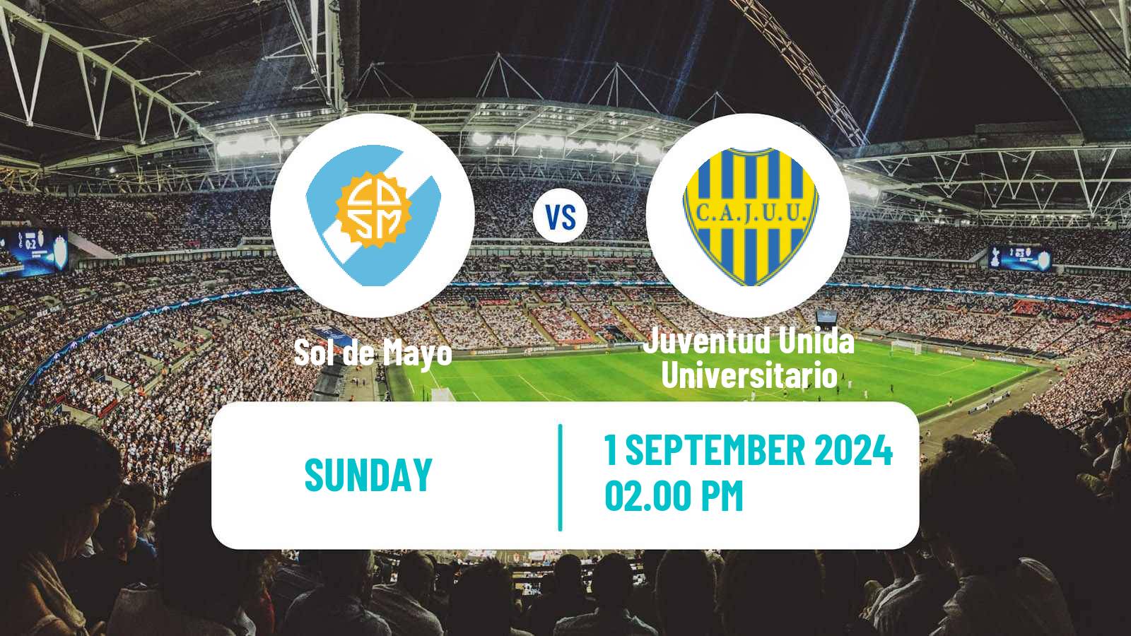 Soccer Argentinian Torneo Federal Sol de Mayo - Juventud Unida Universitario