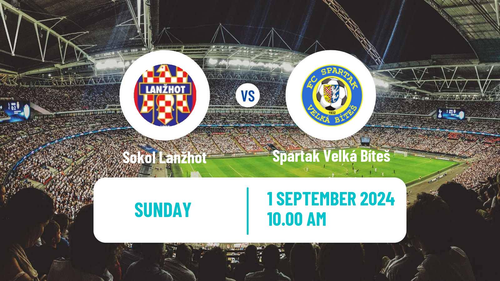 Soccer Czech Division D Sokol Lanžhot - Spartak Velká Bíteš