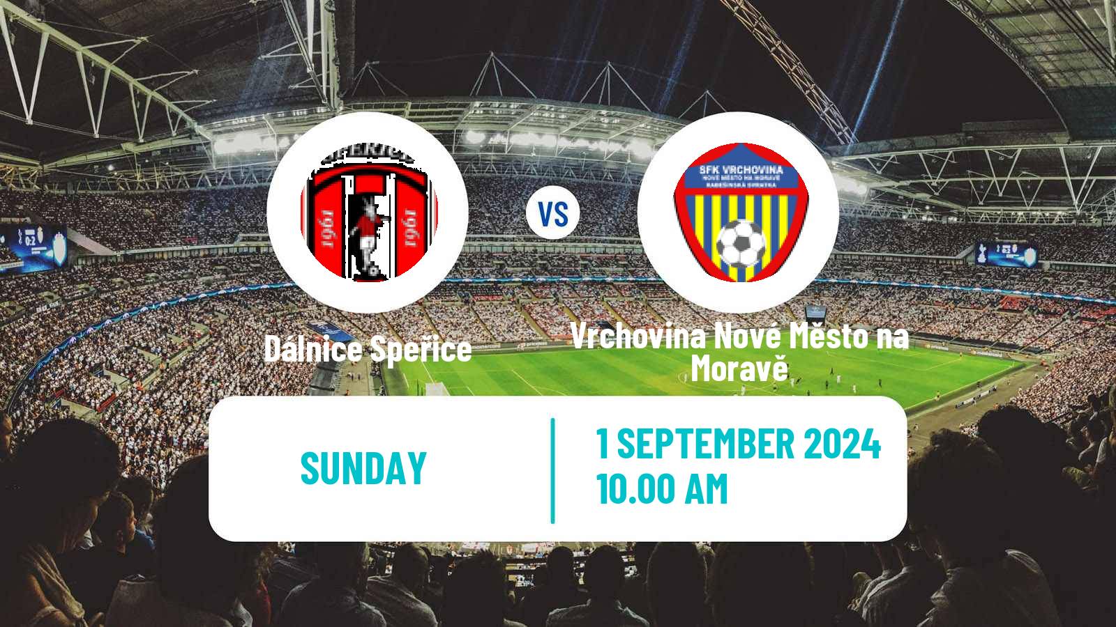 Soccer Czech Division D Dálnice Speřice - Vrchovina Nové Město na Moravě