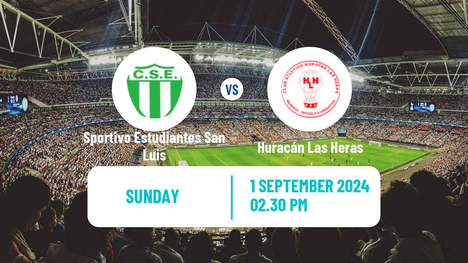 Soccer Argentinian Torneo Federal Sportivo Estudiantes San Luis - Huracán Las Heras