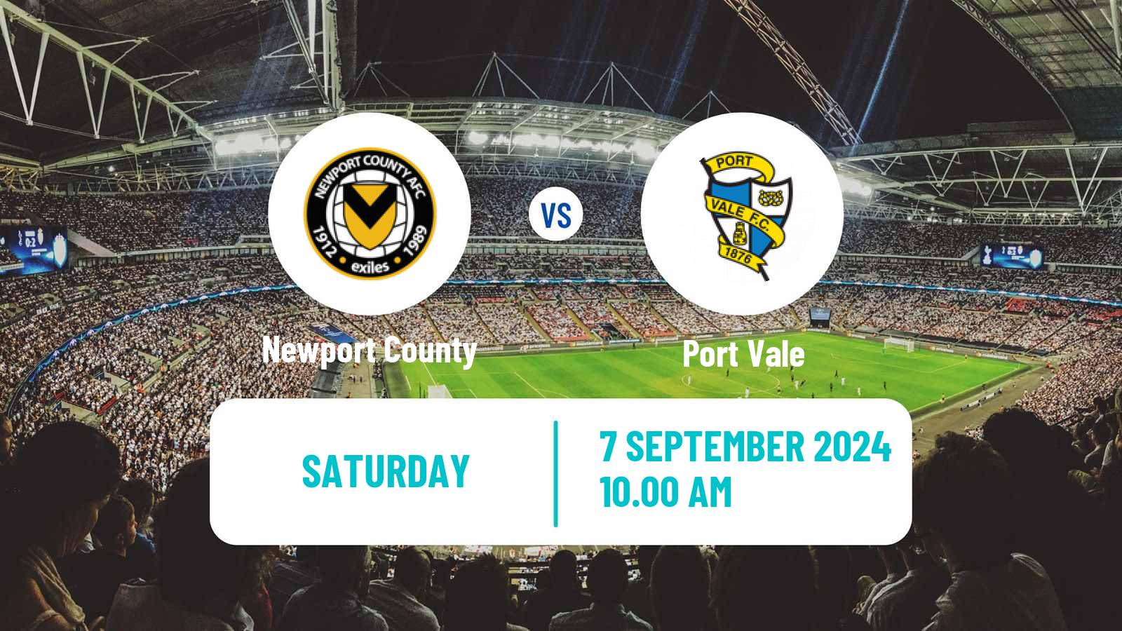 Soccer English League Two Newport County - Port Vale