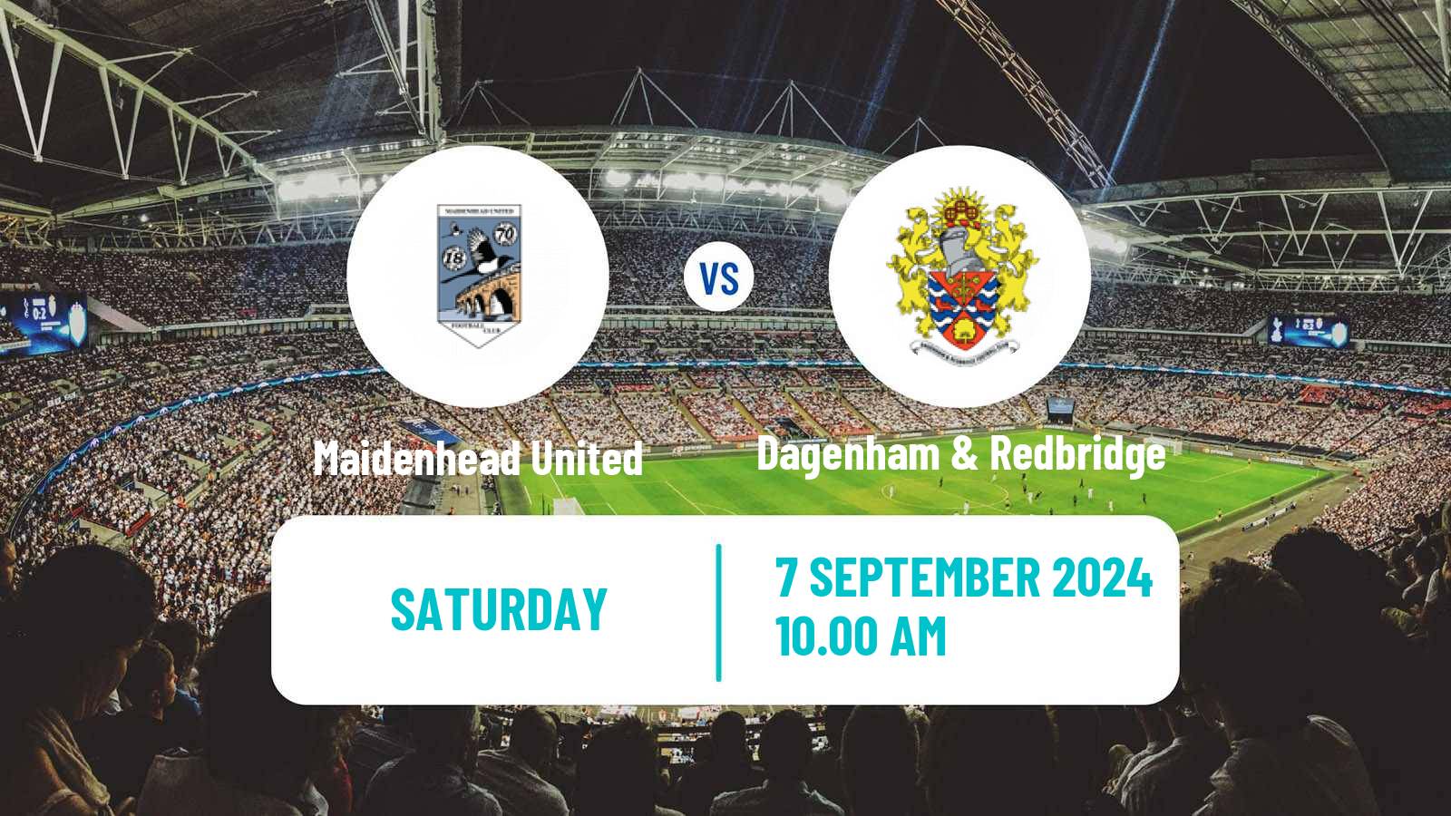 Soccer English National League Maidenhead United - Dagenham & Redbridge