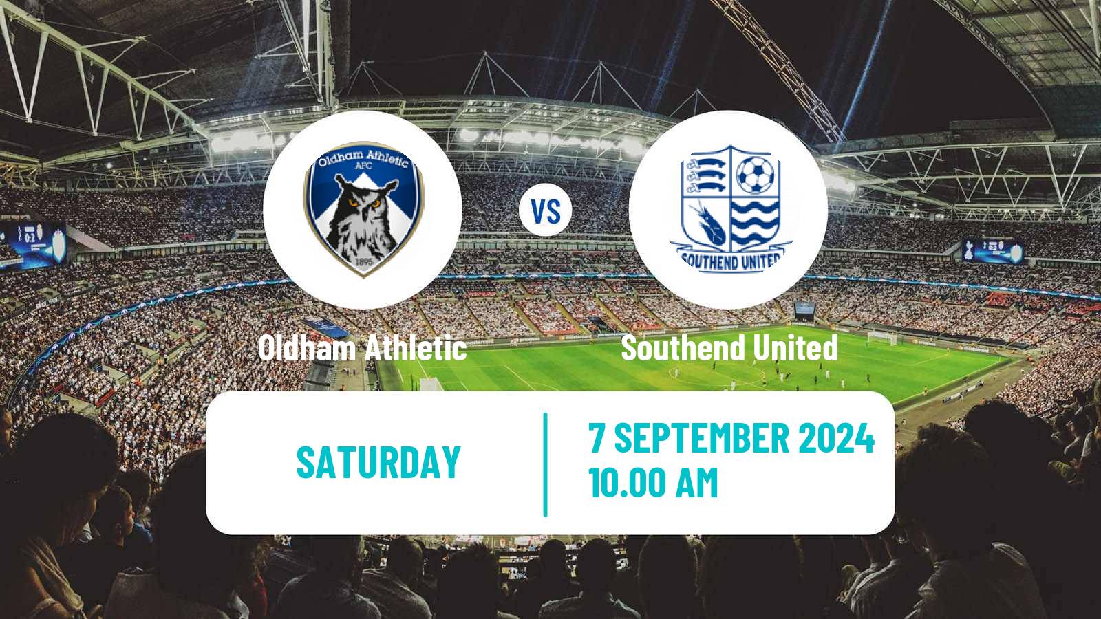 Soccer English National League Oldham Athletic - Southend United