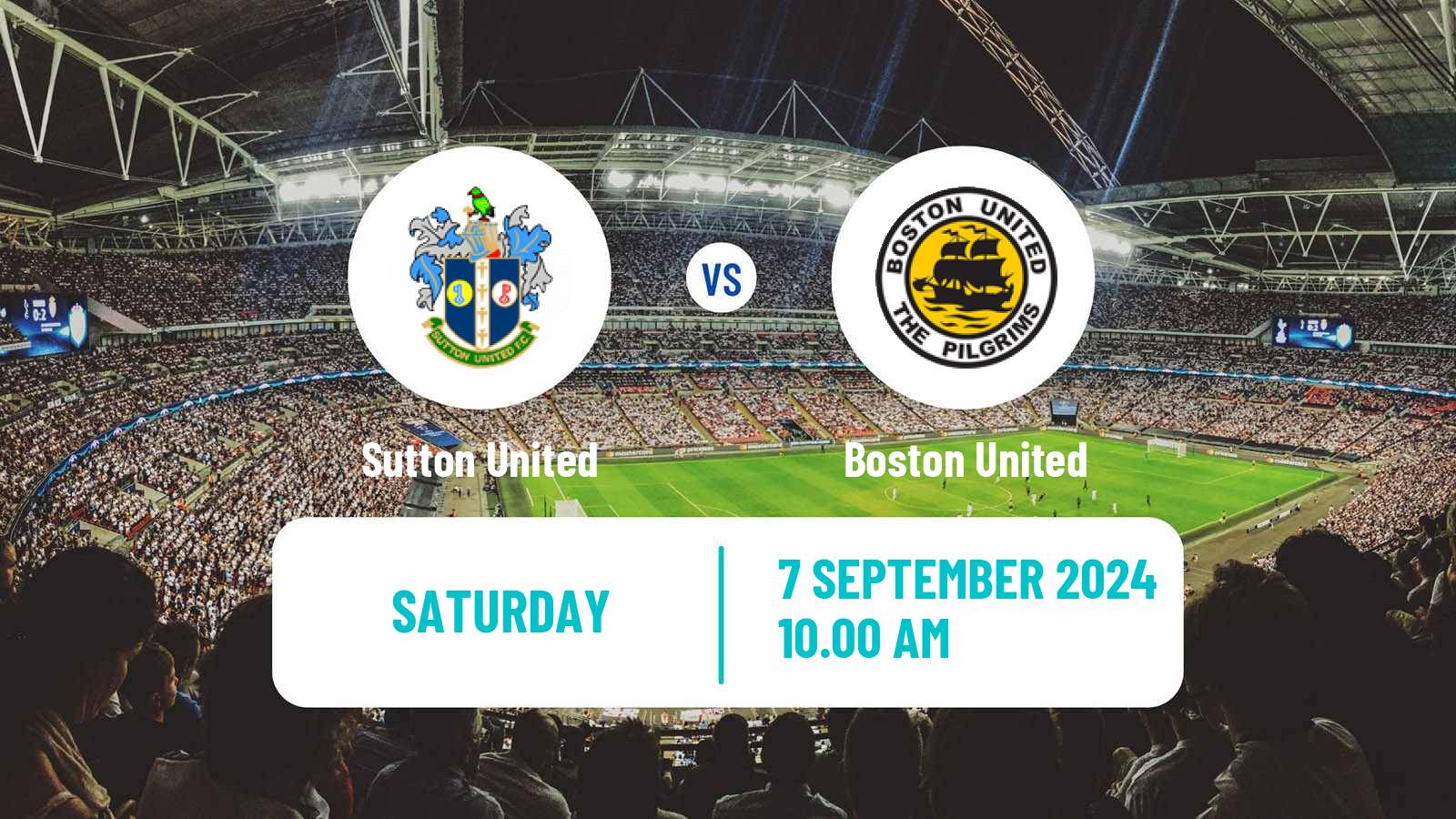 Soccer English National League Sutton United - Boston United