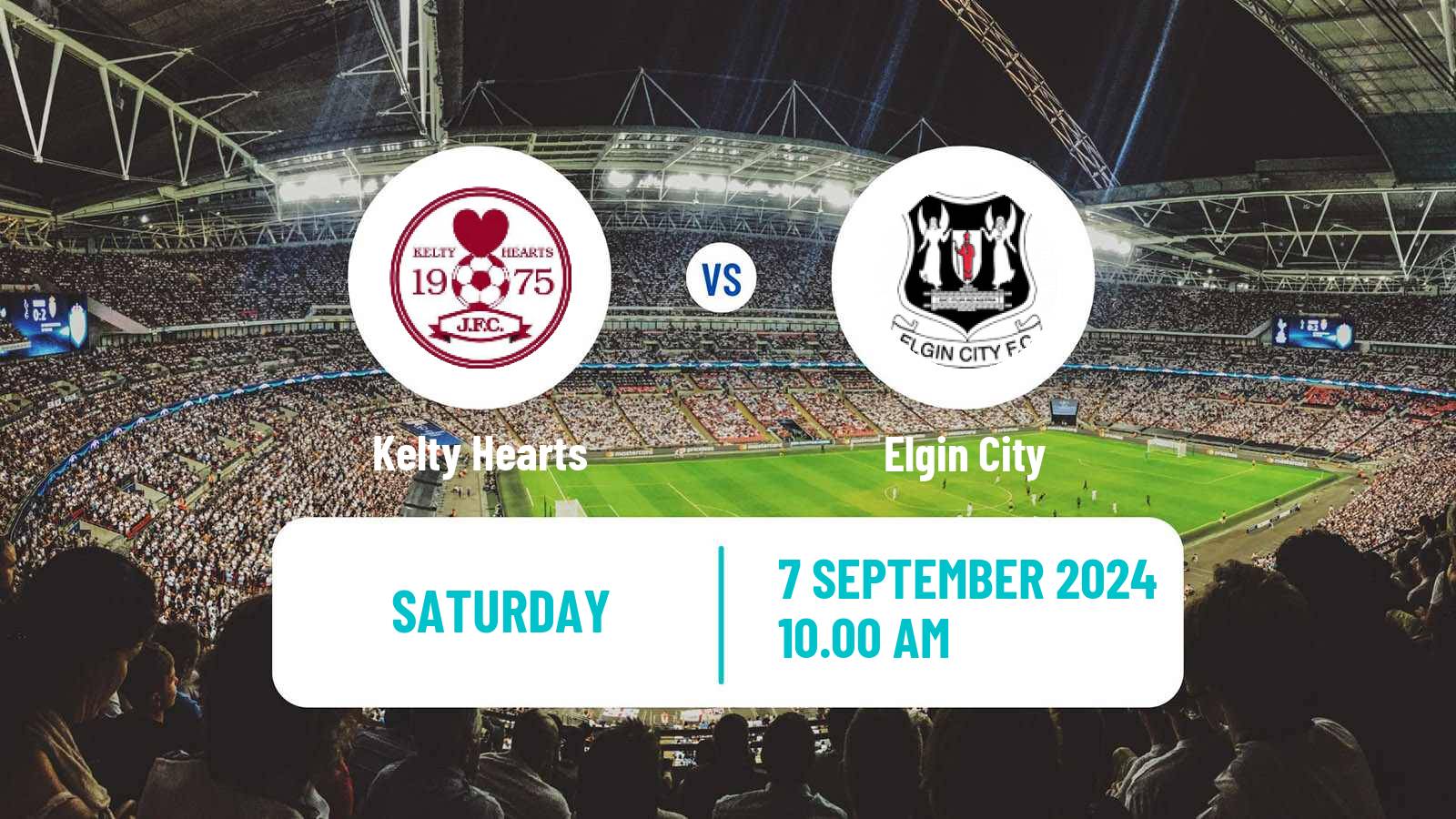 Soccer Scottish Challenge Cup Kelty Hearts - Elgin City