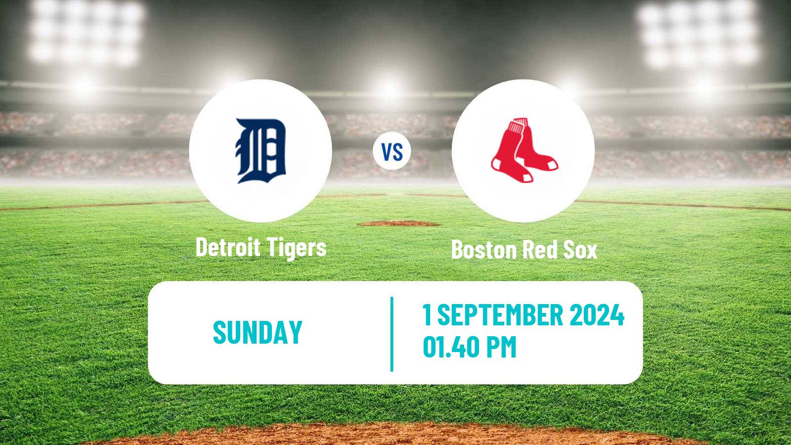 Baseball MLB Detroit Tigers - Boston Red Sox