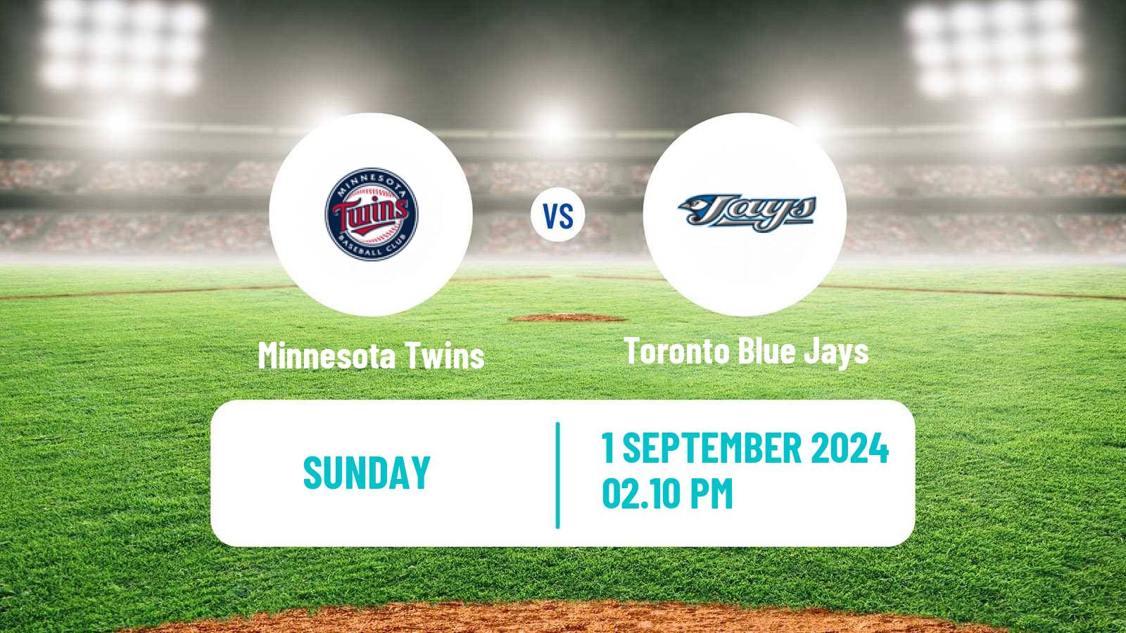 Baseball MLB Minnesota Twins - Toronto Blue Jays