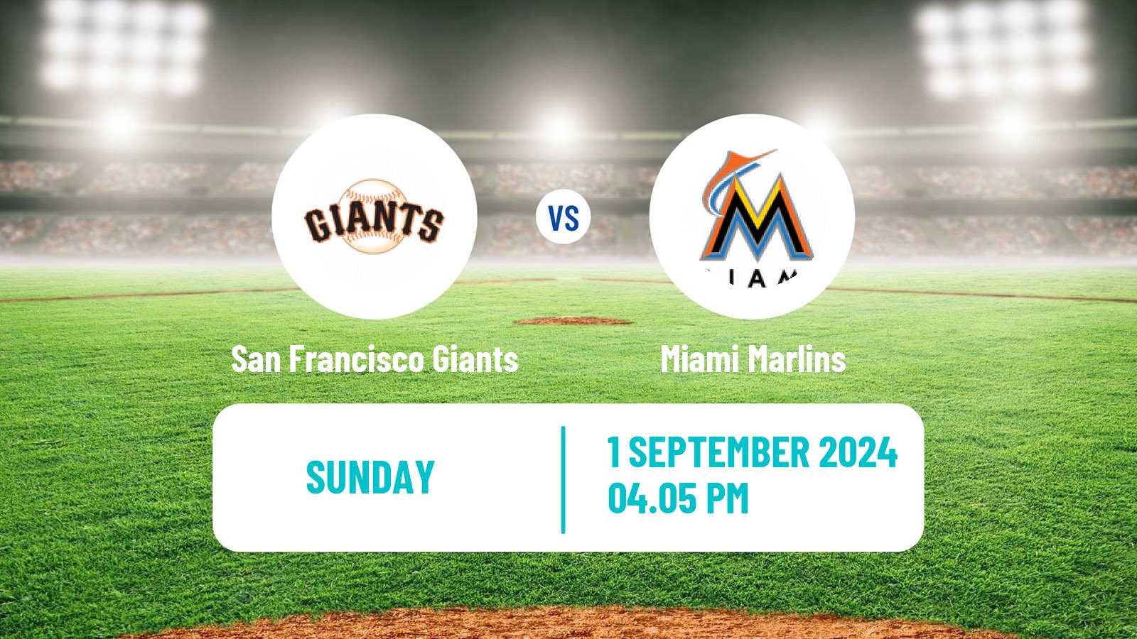 Baseball MLB San Francisco Giants - Miami Marlins