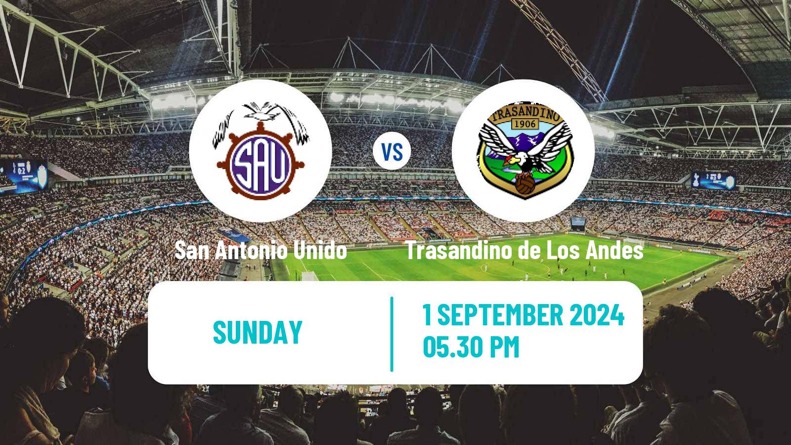 Soccer Chilean Segunda Division San Antonio Unido - Trasandino de Los Andes