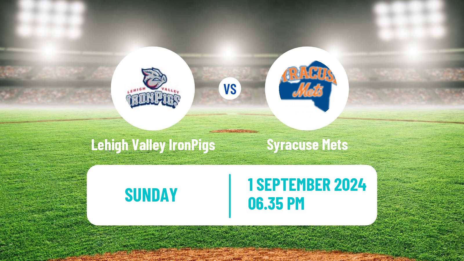 Baseball IL Lehigh Valley IronPigs - Syracuse Mets