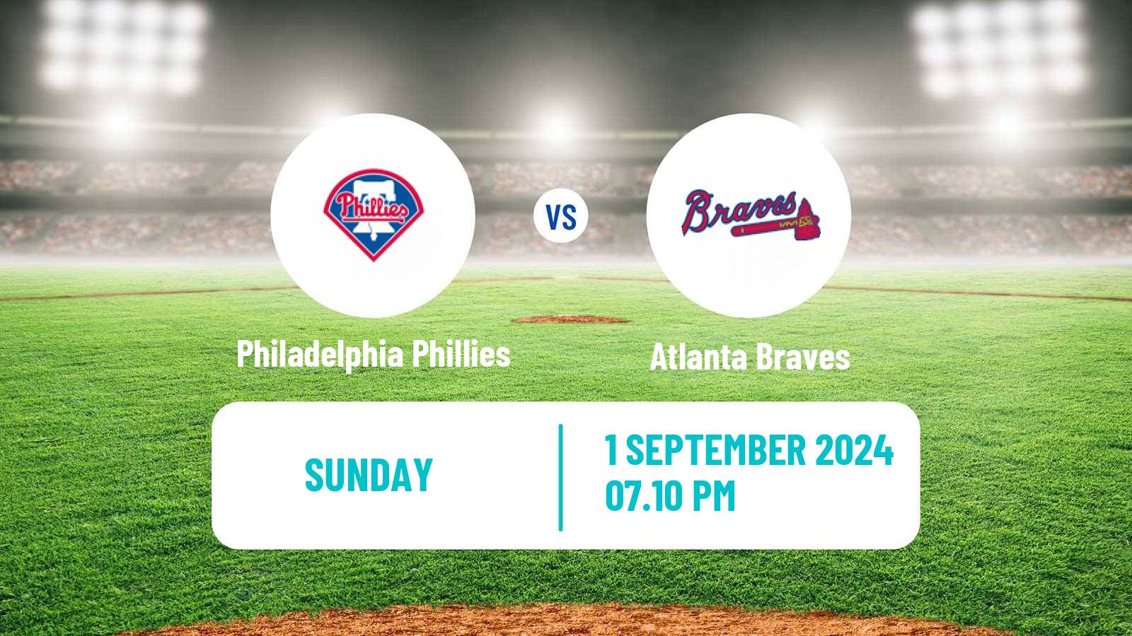 Baseball MLB Philadelphia Phillies - Atlanta Braves