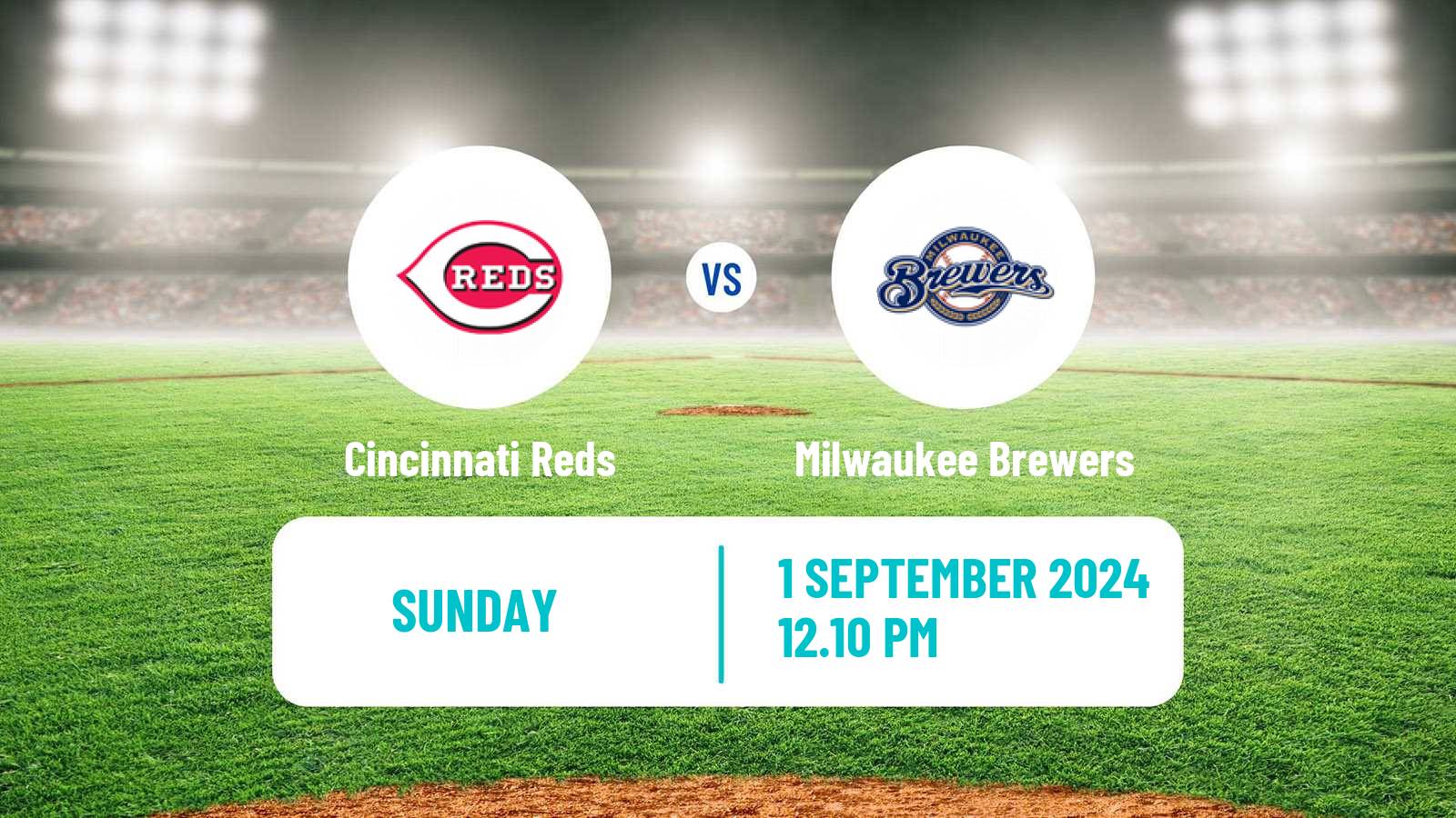 Baseball MLB Cincinnati Reds - Milwaukee Brewers