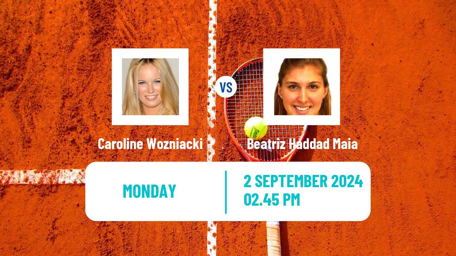 Tennis WTA US Open Caroline Wozniacki - Beatriz Haddad Maia