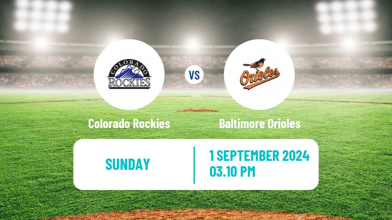 Baseball MLB Colorado Rockies - Baltimore Orioles