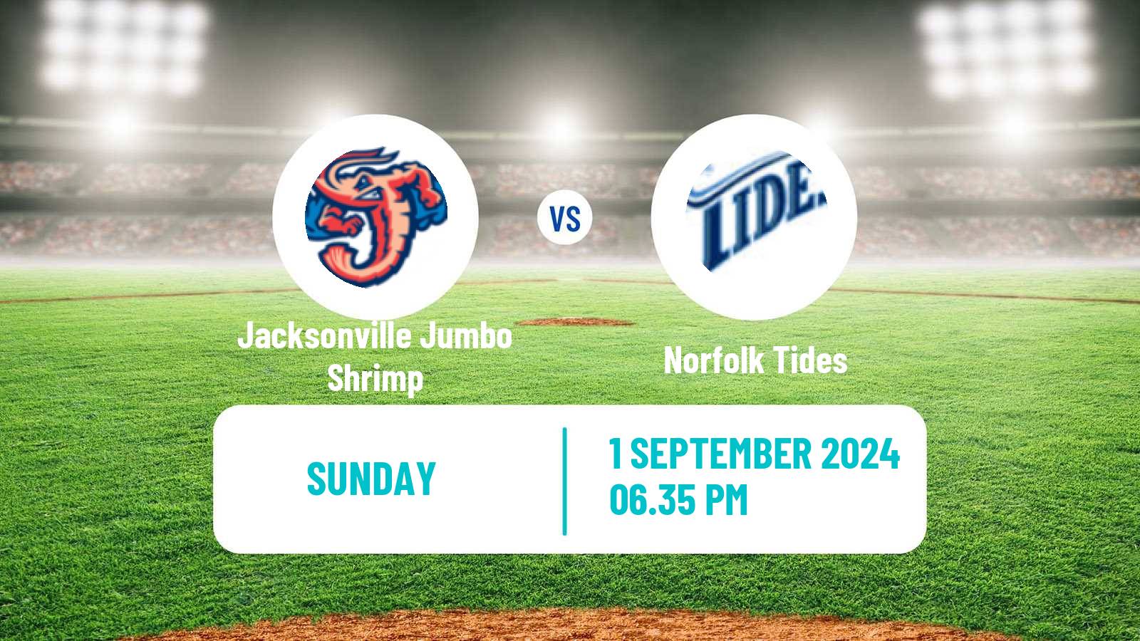 Baseball IL Jacksonville Jumbo Shrimp - Norfolk Tides