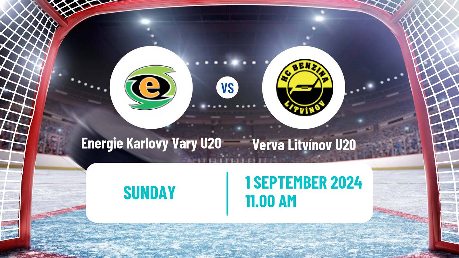 Hockey Czech ELJ Energie Karlovy Vary U20 - Verva Litvínov U20