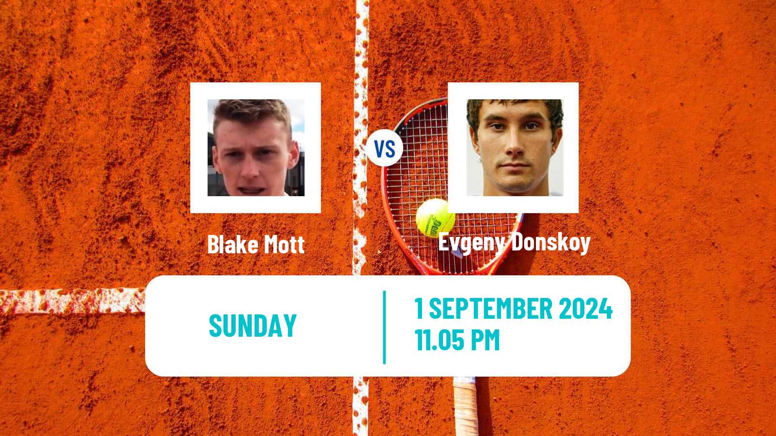 Tennis Shanghai Challenger Men Blake Mott - Evgeny Donskoy