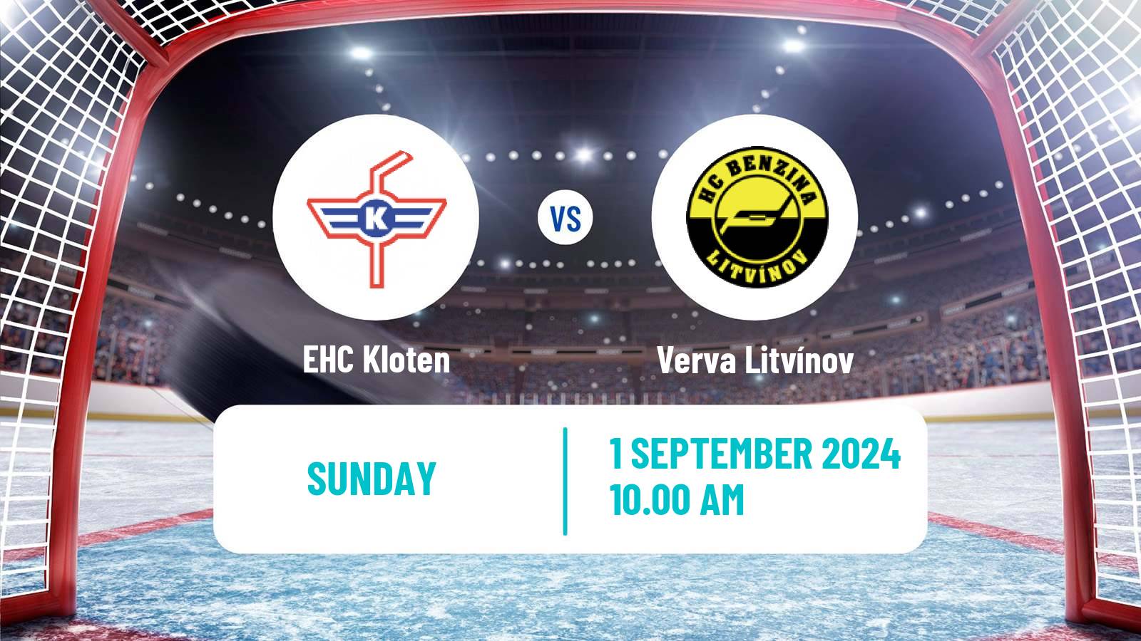 Hockey Club Friendly Ice Hockey EHC Kloten - Verva Litvínov