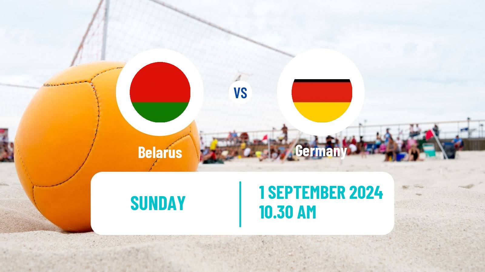 Beach soccer EBSL Nazare Belarus - Germany