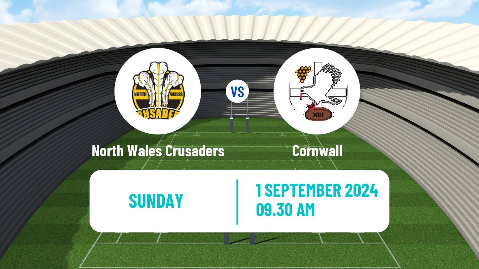 Rugby league English League 1 Rugby League North Wales Crusaders - Cornwall