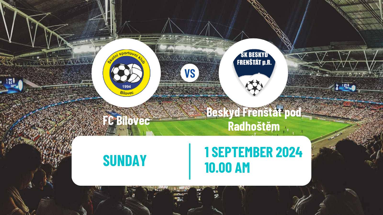 Soccer Czech Division F Bílovec - Beskyd Frenštát pod Radhoštěm