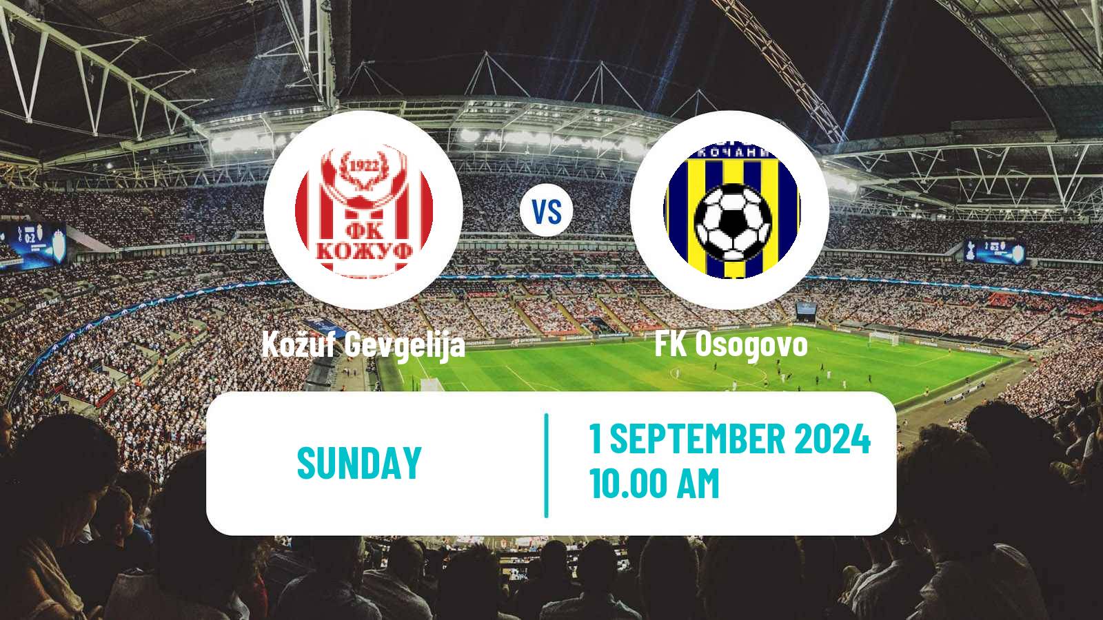 Soccer North Macedonian 2 MFL Kožuf Gevgelija - Osogovo