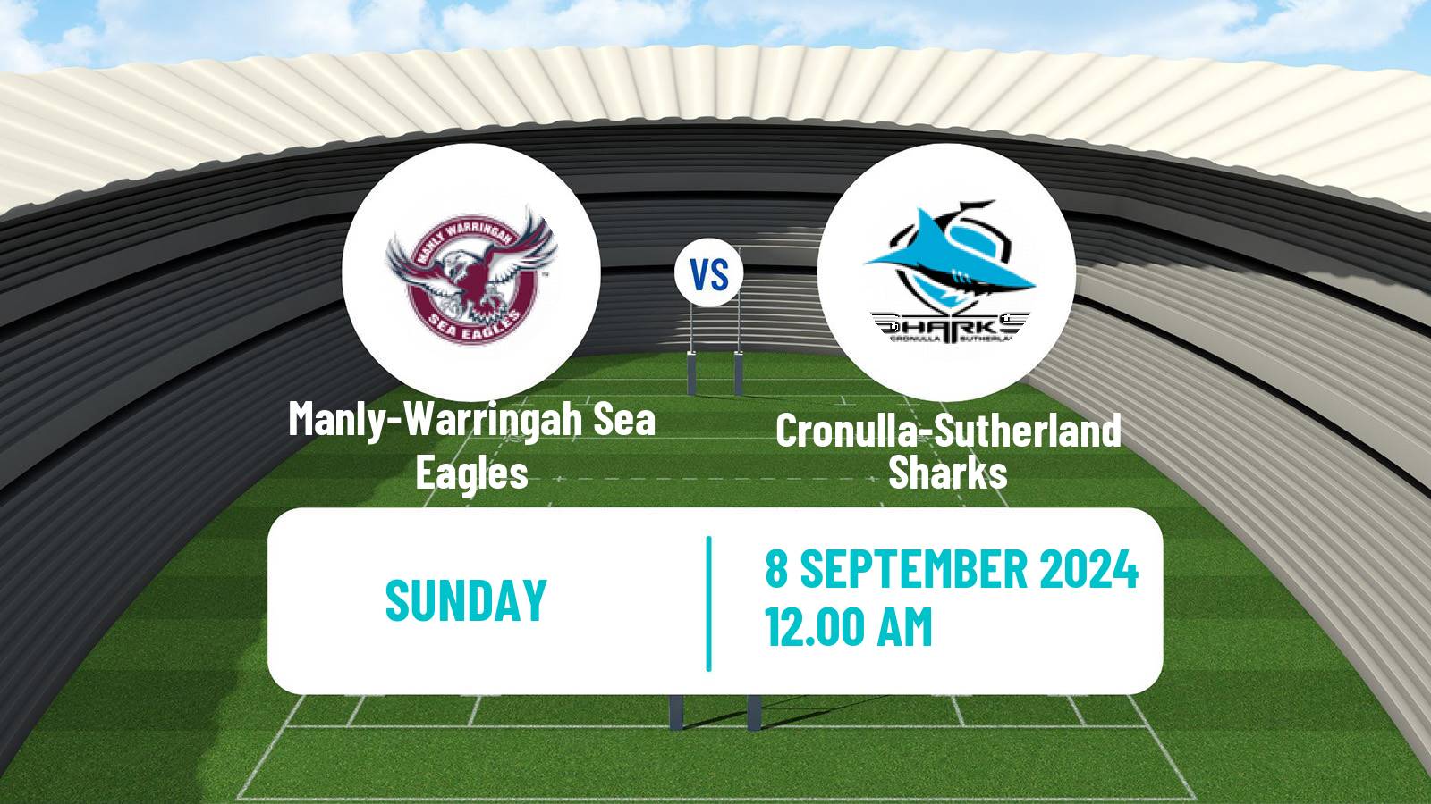 Rugby league Australian NRL Manly-Warringah Sea Eagles - Cronulla-Sutherland Sharks