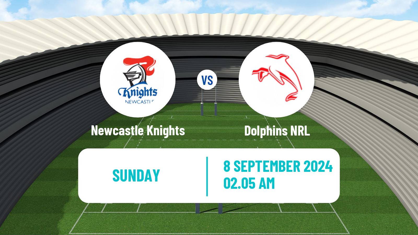 Rugby league Australian NRL Newcastle Knights - Dolphins