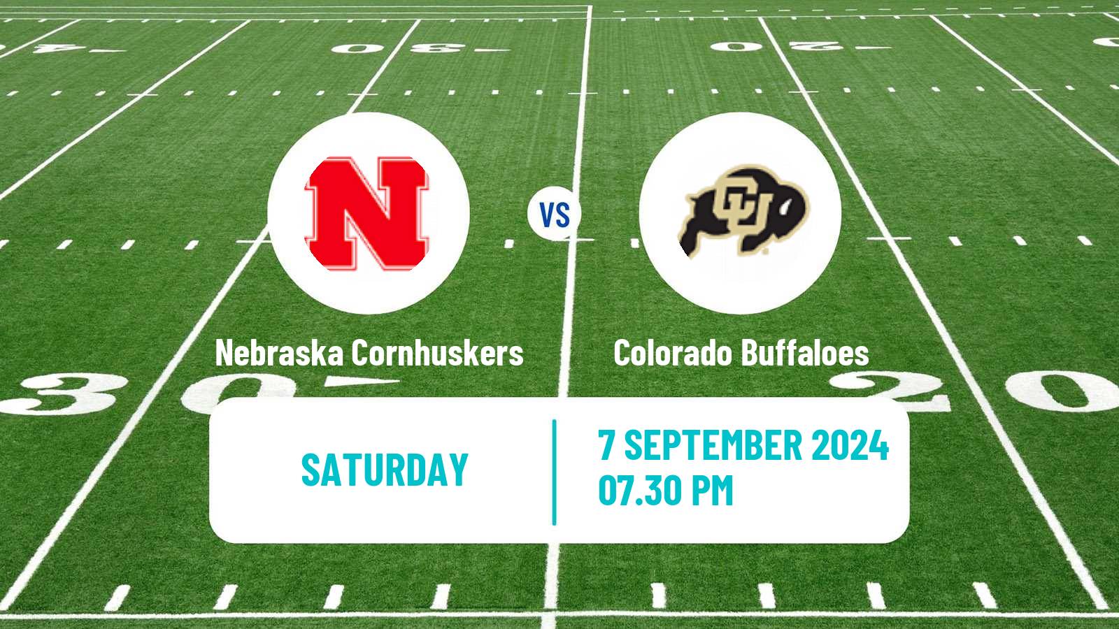 American football NCAA College Football Nebraska Cornhuskers - Colorado Buffaloes