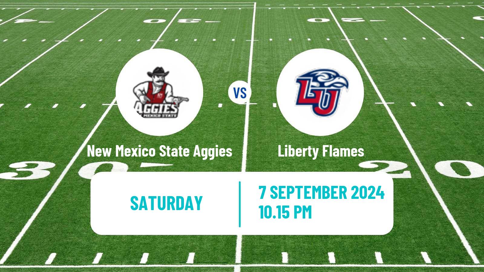 American football NCAA College Football New Mexico State Aggies - Liberty Flames