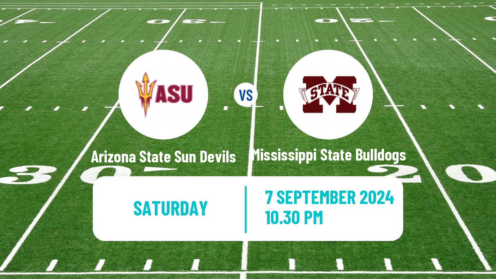 American football NCAA College Football Arizona State Sun Devils - Mississippi State Bulldogs