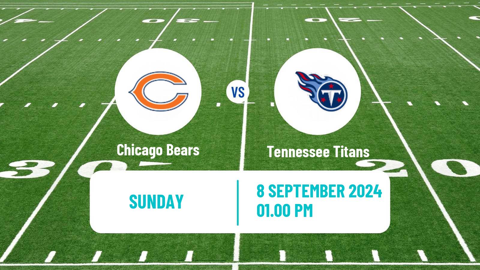 American football NFL Chicago Bears - Tennessee Titans