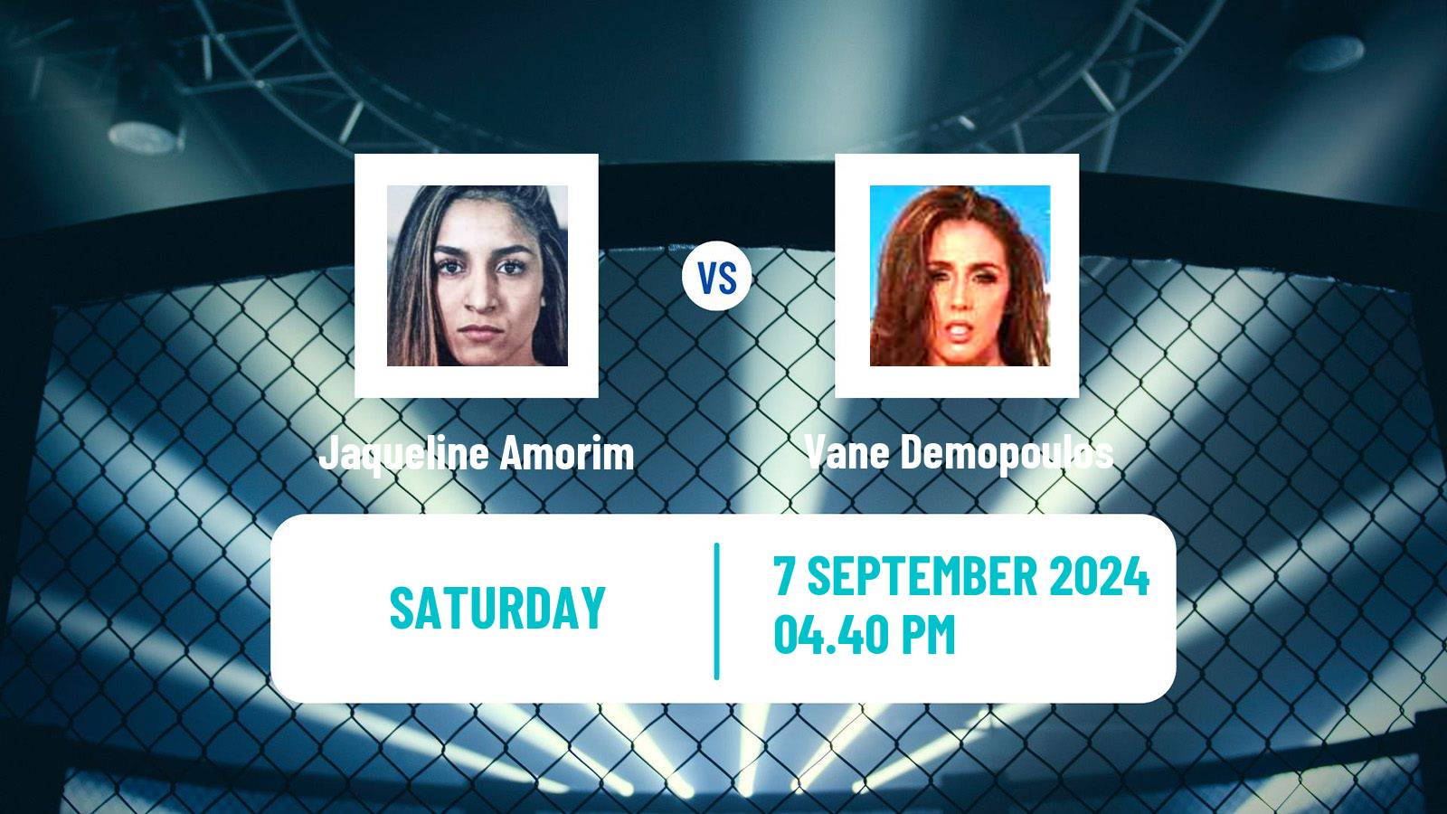 MMA Strawweight UFC Women Jaqueline Amorim - Vane Demopoulos