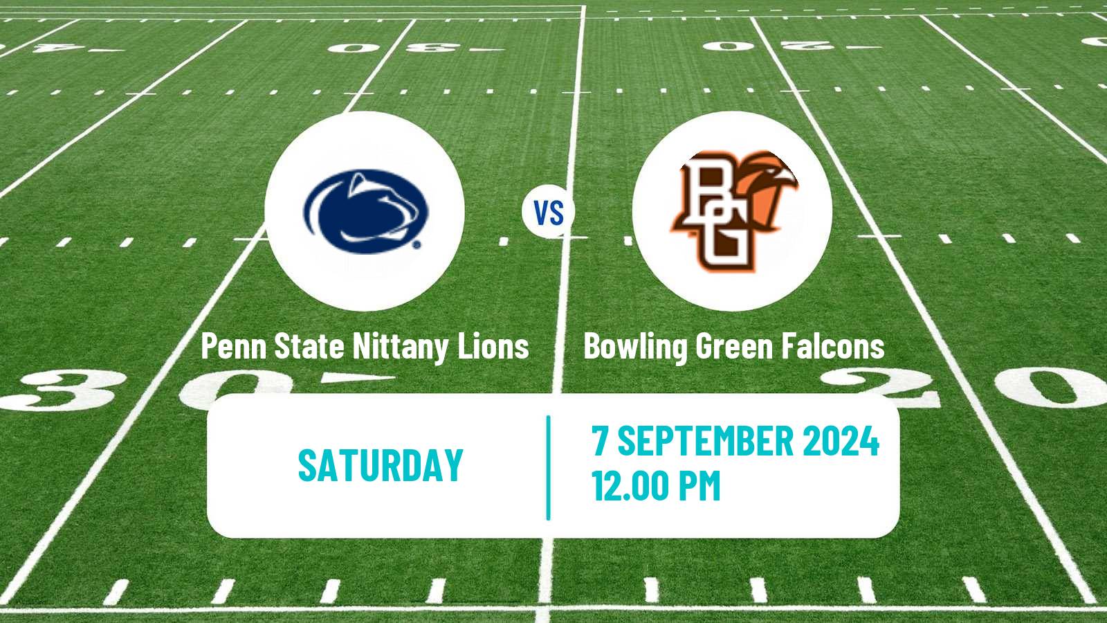 American football NCAA College Football Penn State Nittany Lions - Bowling Green Falcons