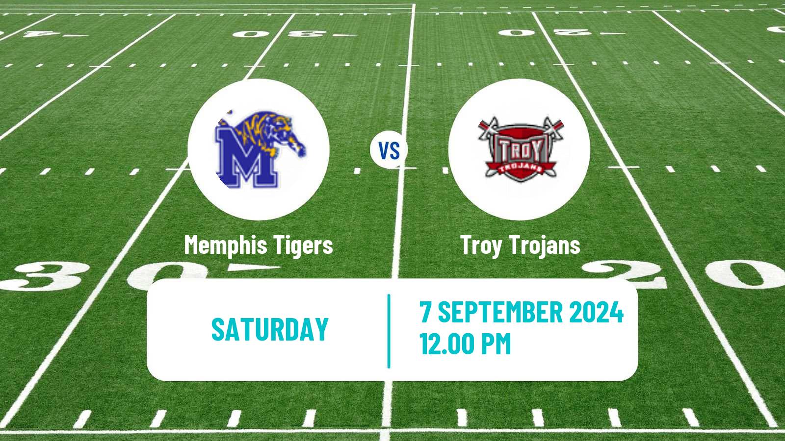 American football NCAA College Football Memphis Tigers - Troy Trojans