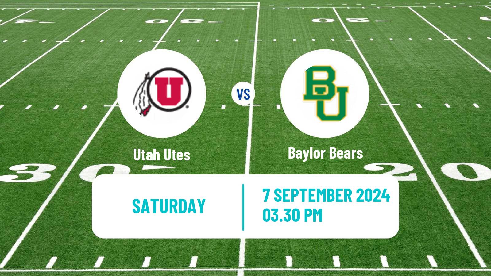 American football NCAA College Football Utah Utes - Baylor Bears