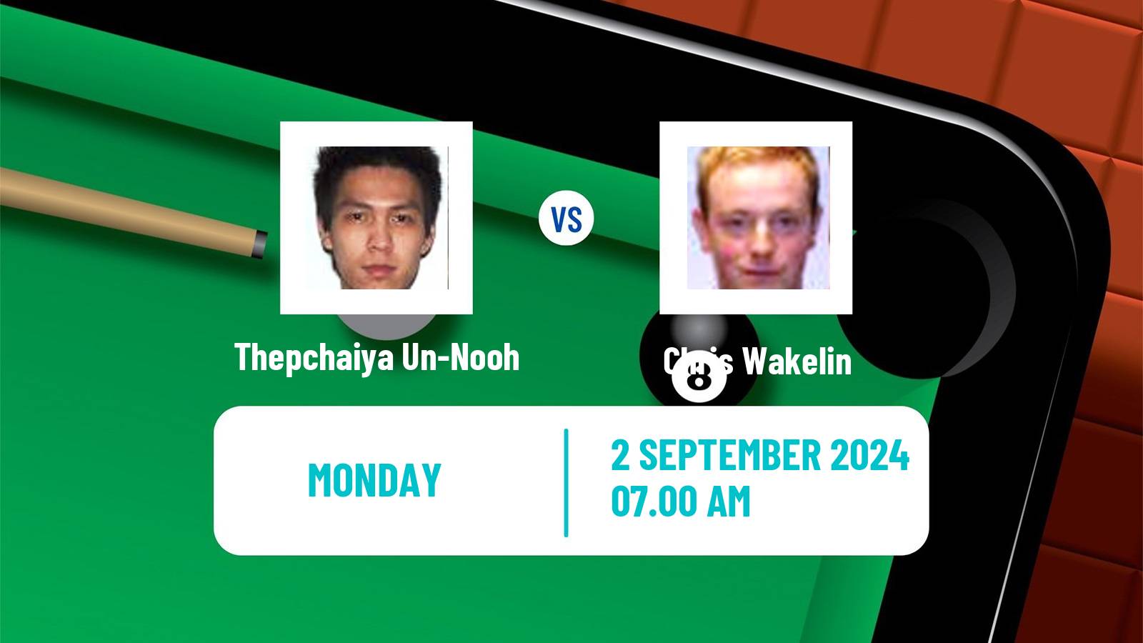 Snooker Saudi Arabia Masters Thepchaiya Un-Nooh - Chris Wakelin