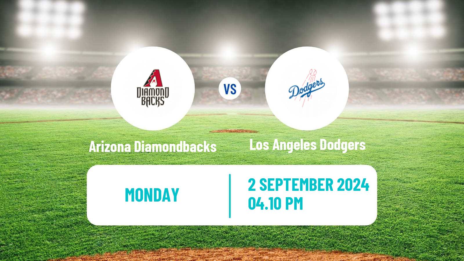 Baseball MLB Arizona Diamondbacks - Los Angeles Dodgers