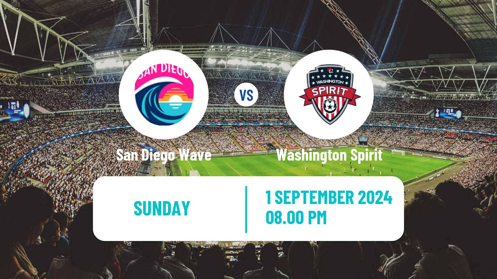 Soccer NWSL San Diego Wave - Washington Spirit