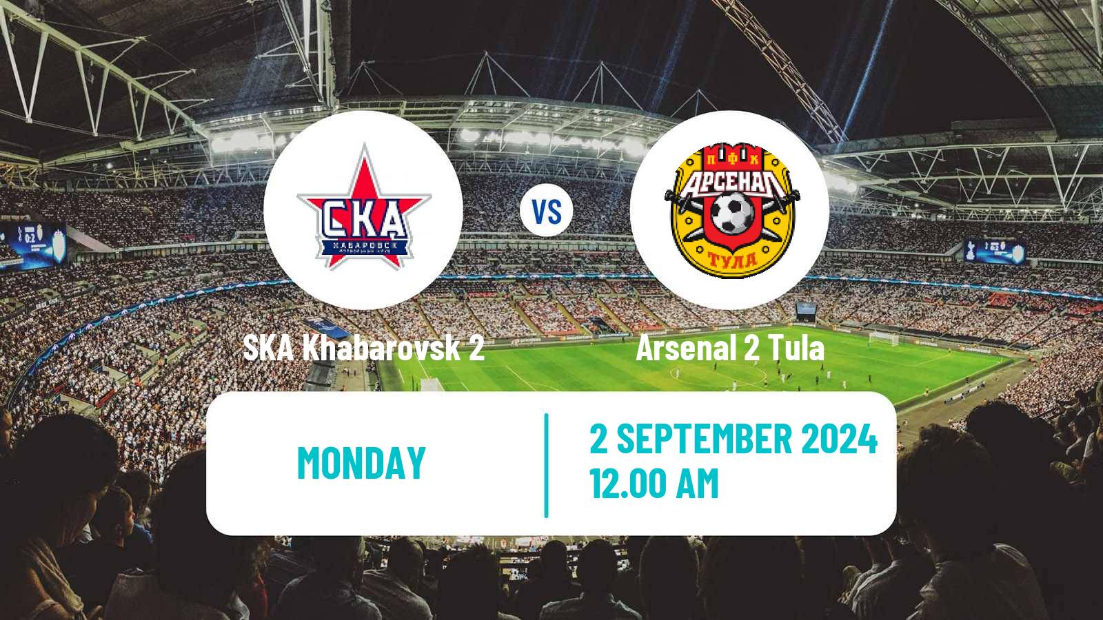 Soccer FNL 2 Division B Group 3 SKA Khabarovsk 2 - Arsenal 2 Tula