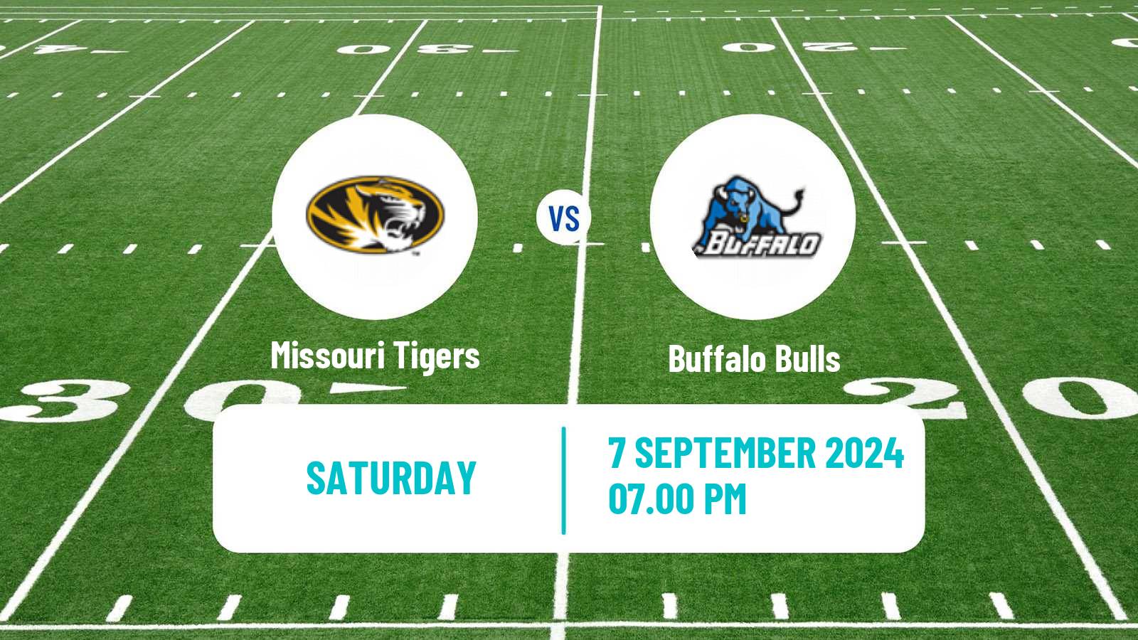 American football NCAA College Football Missouri Tigers - Buffalo Bulls