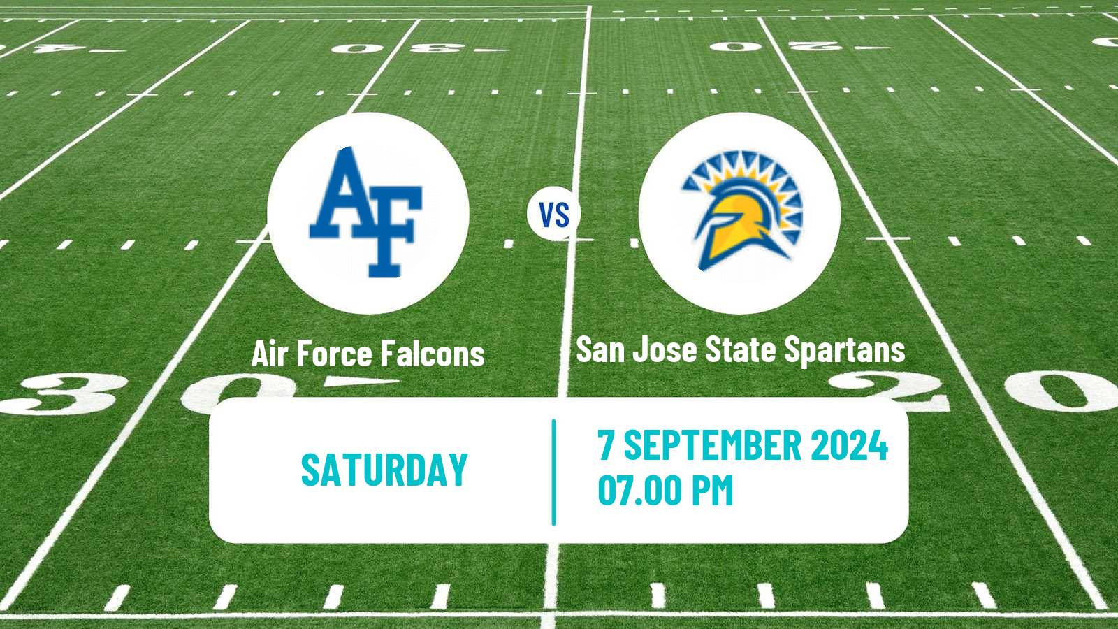 American football NCAA College Football Air Force Falcons - San Jose State Spartans