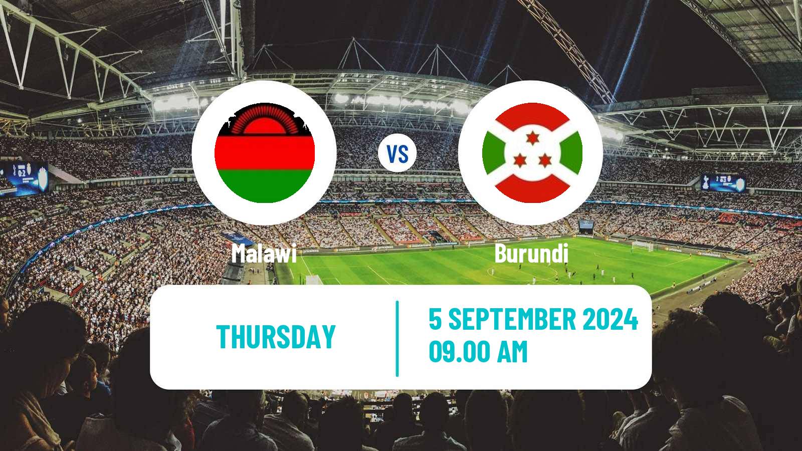 Soccer Africa Cup of Nations Malawi - Burundi