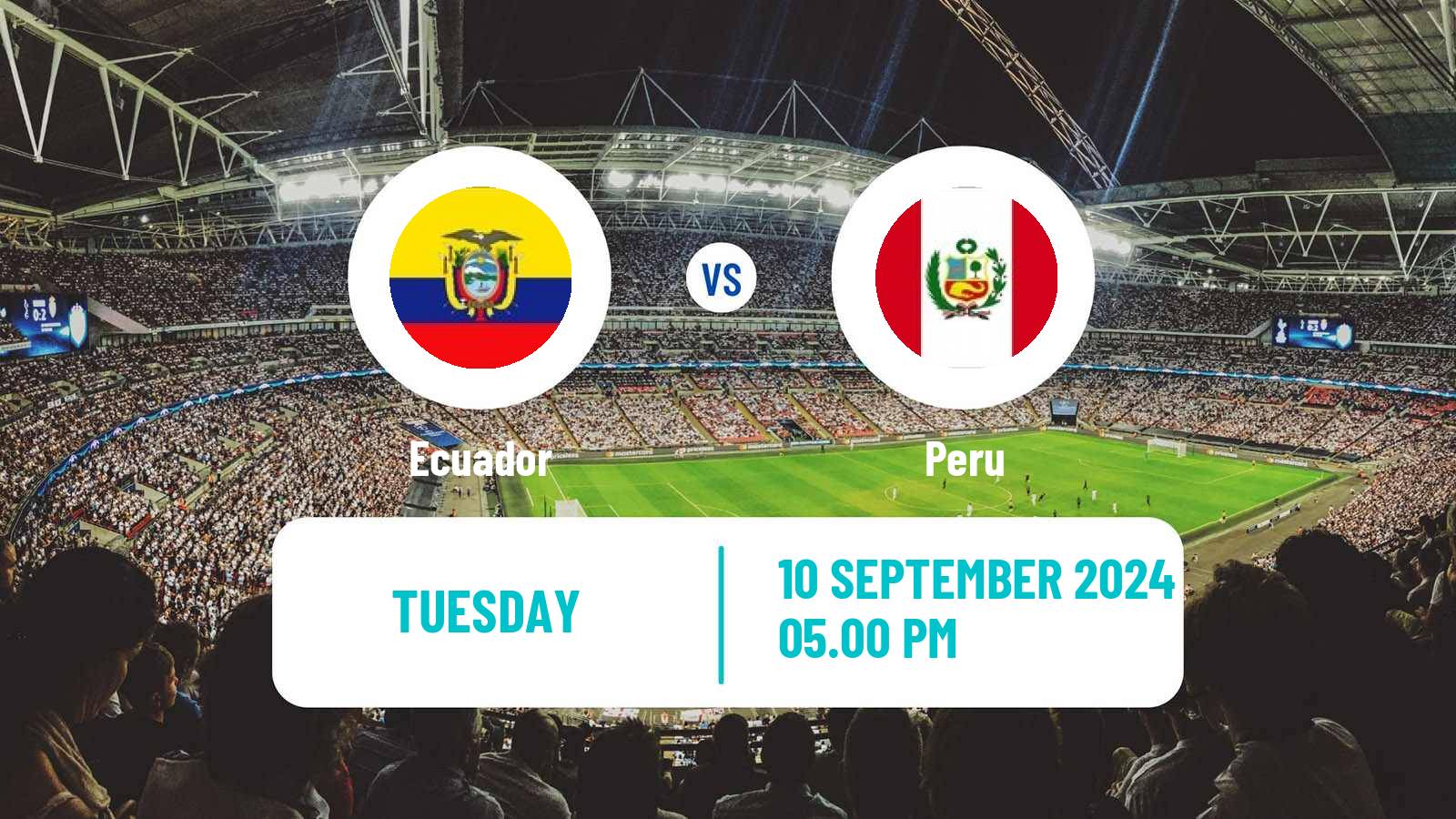 Soccer FIFA World Cup Ecuador - Peru