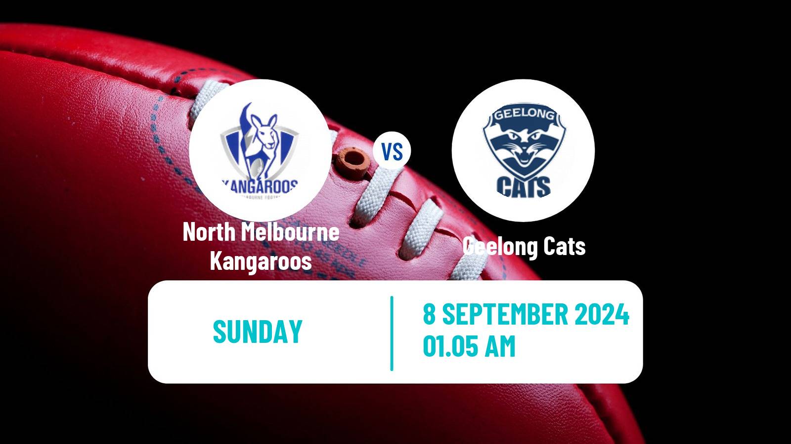 Aussie rules AFL Women North Melbourne Kangaroos - Geelong Cats