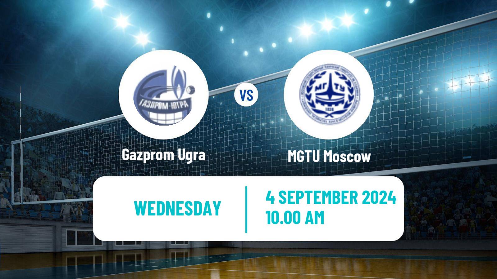 Volleyball Russian Super League Volleyball Gazprom Ugra - MGTU Moscow